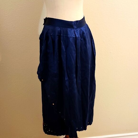 Vintage DA FU GUI  embroidered  100%Silk skirt  size (34) small - Picture 2 of 7